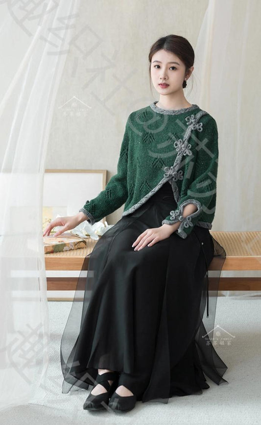 Chinese Rain Bell Sweater Knit Pattern