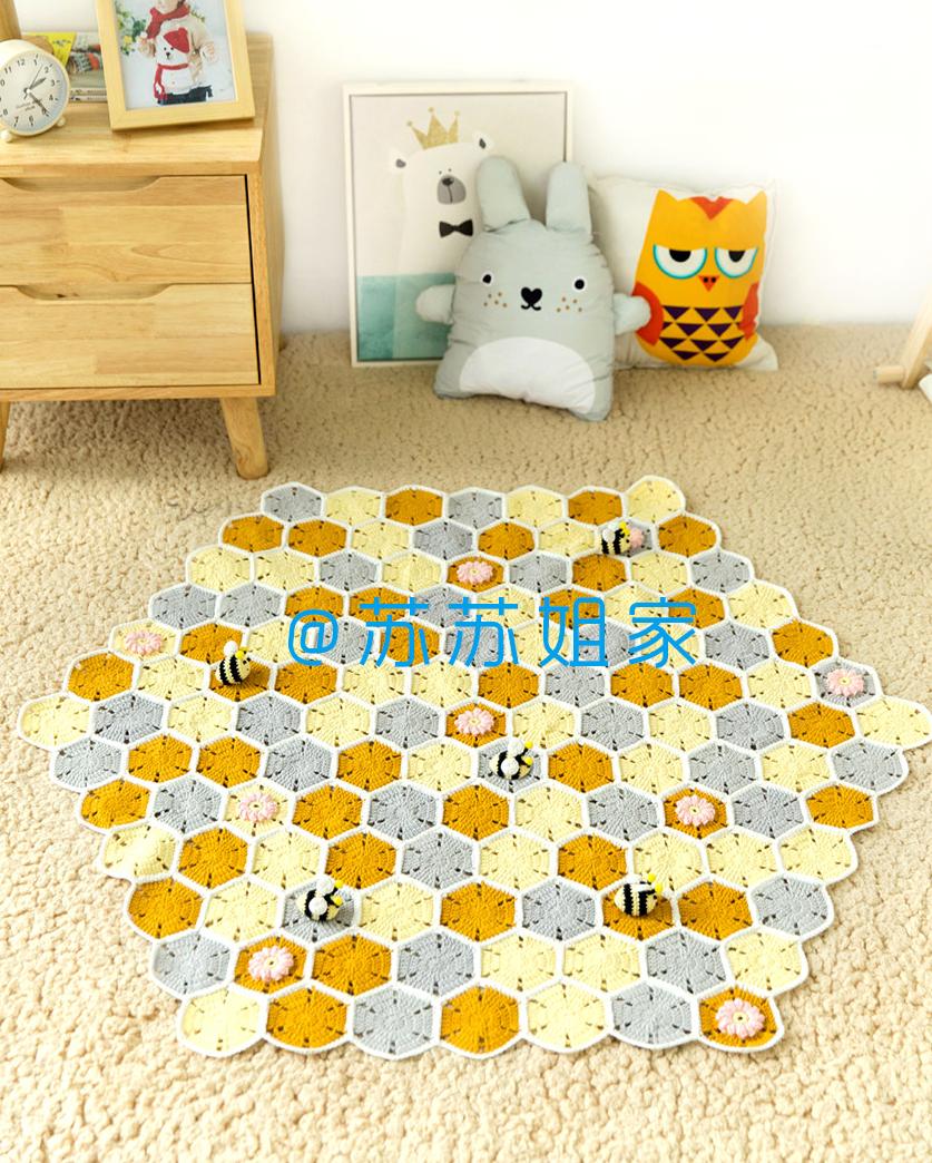 Honey Bee Throw Crochet Pattern
