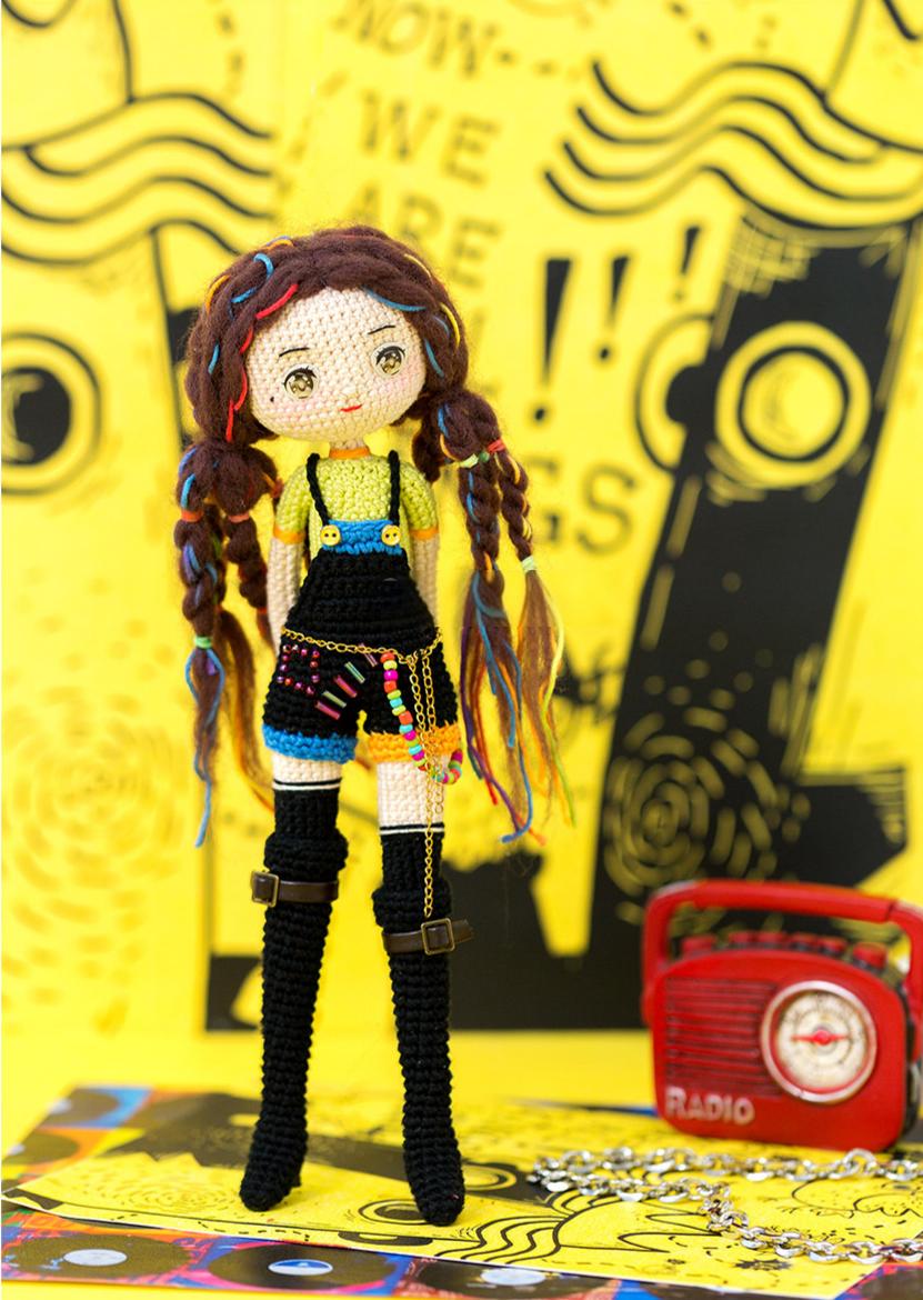 Cool Girl Doll Crochet Pattern