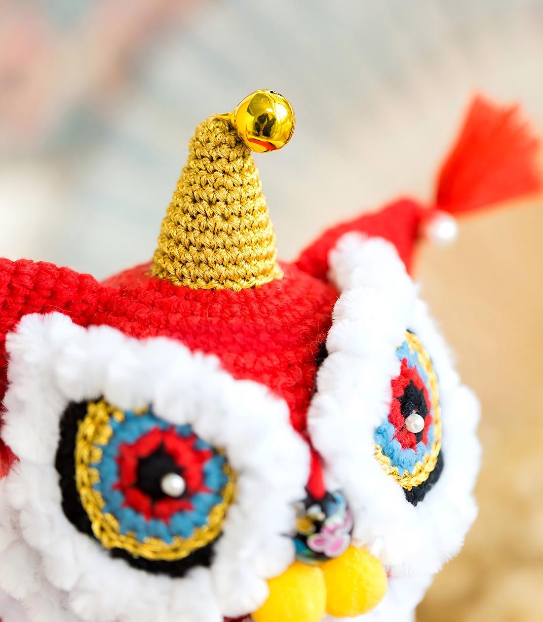 Lion Dance Hand Puppet Crochet Pattern