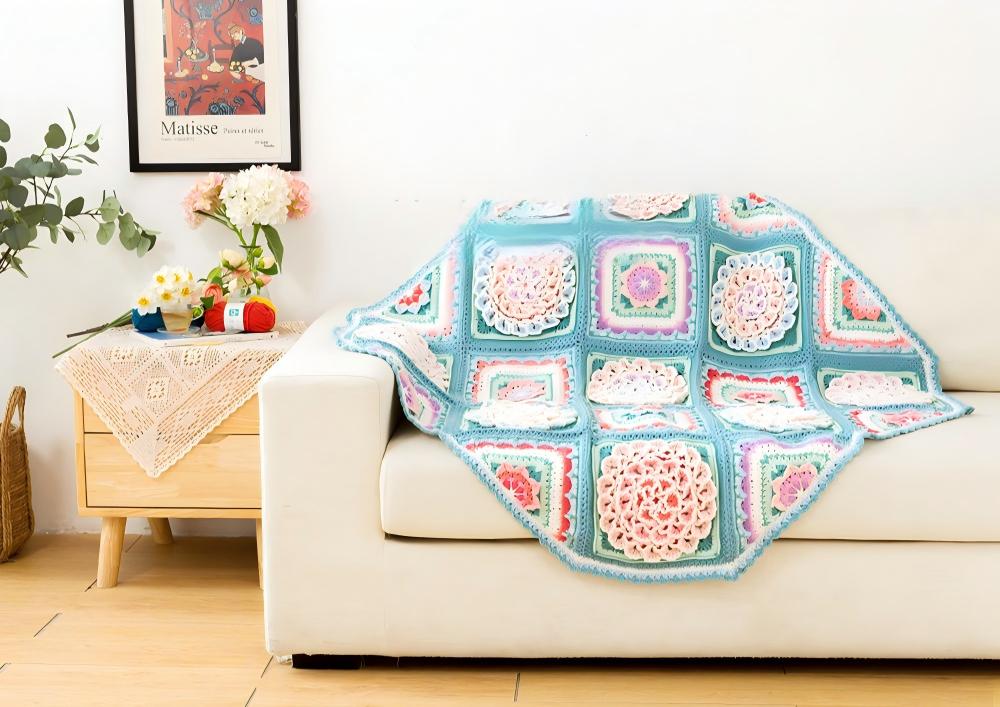 Hydrangea Blanket Crochet Kit