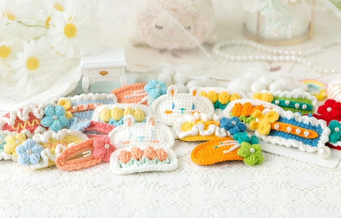 Rainbow Hair Clip Organizer Crochet Pattern