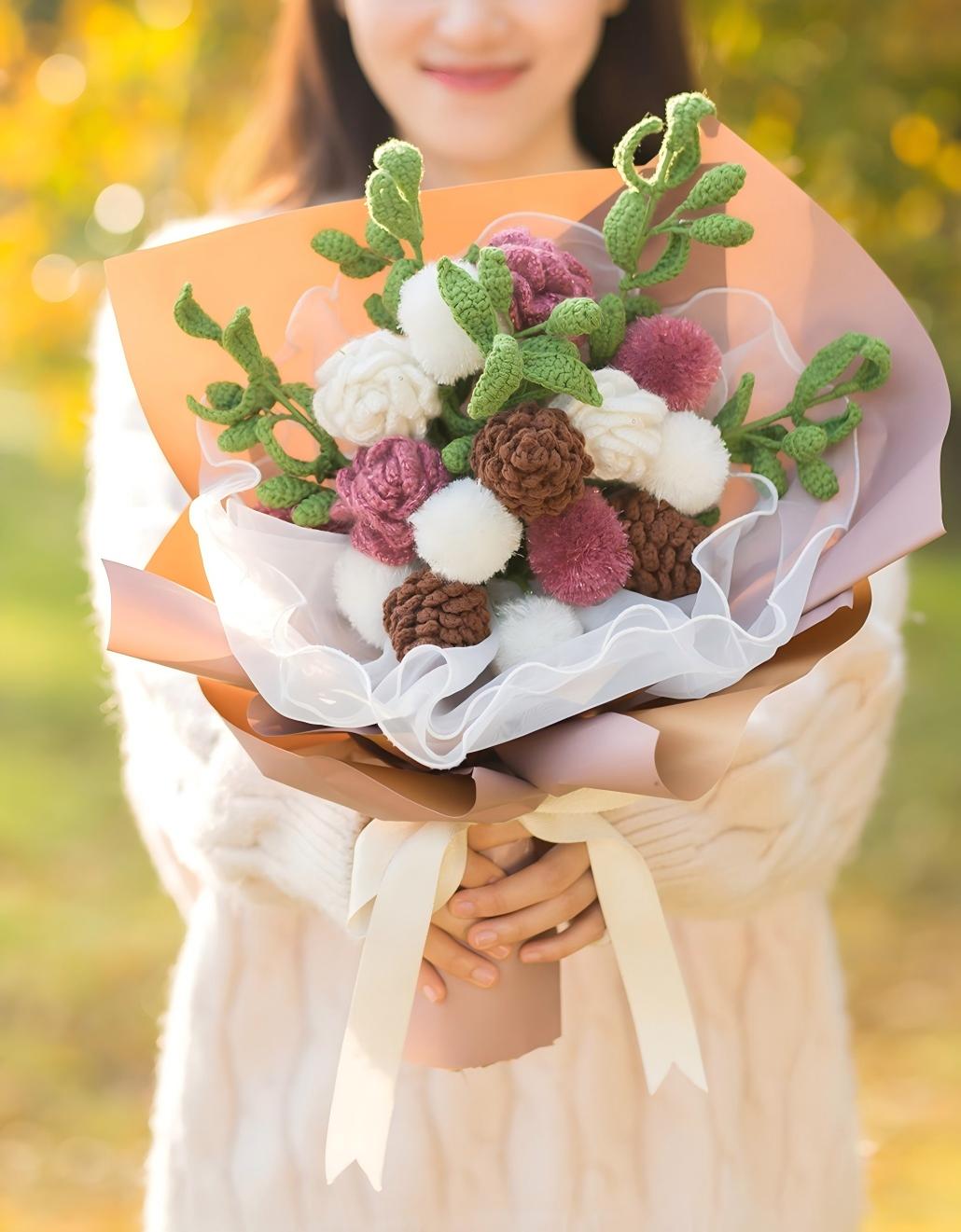 Retro Flower Bouquet Crochet Pattern