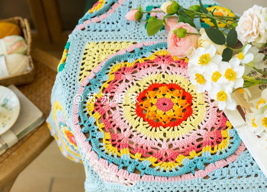 Dreamcatcher Garden Throw Crochet Pattern