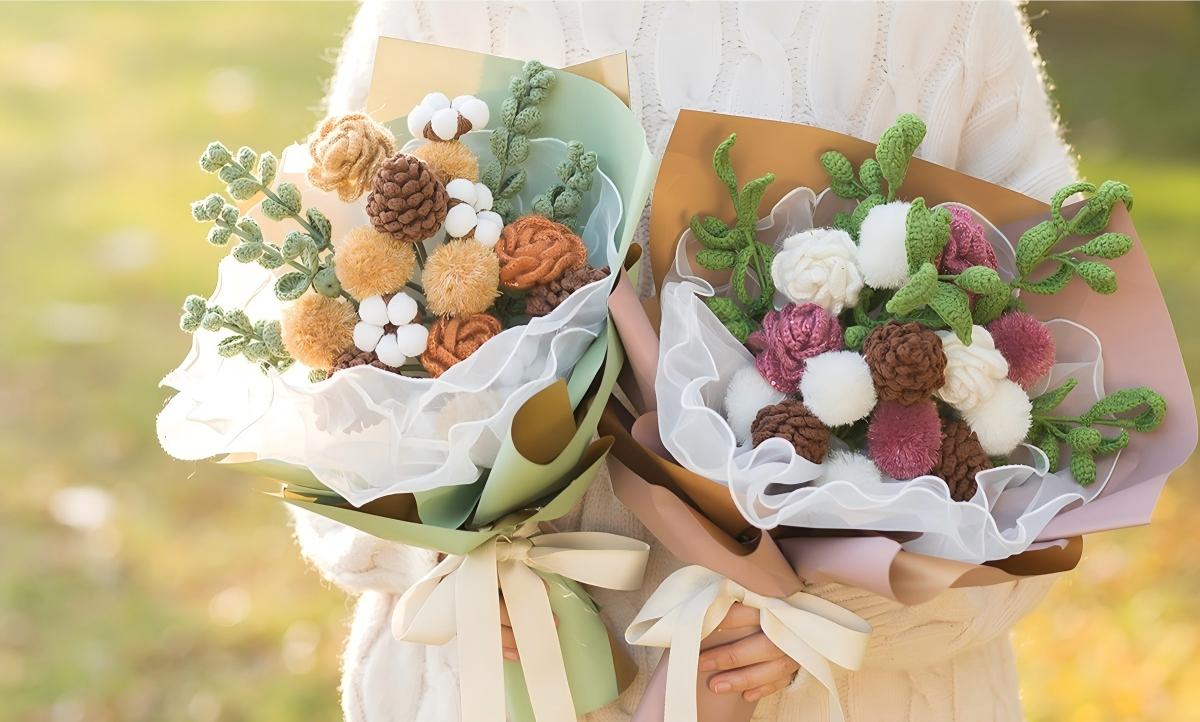 Retro Flower Bouquet Crochet Pattern