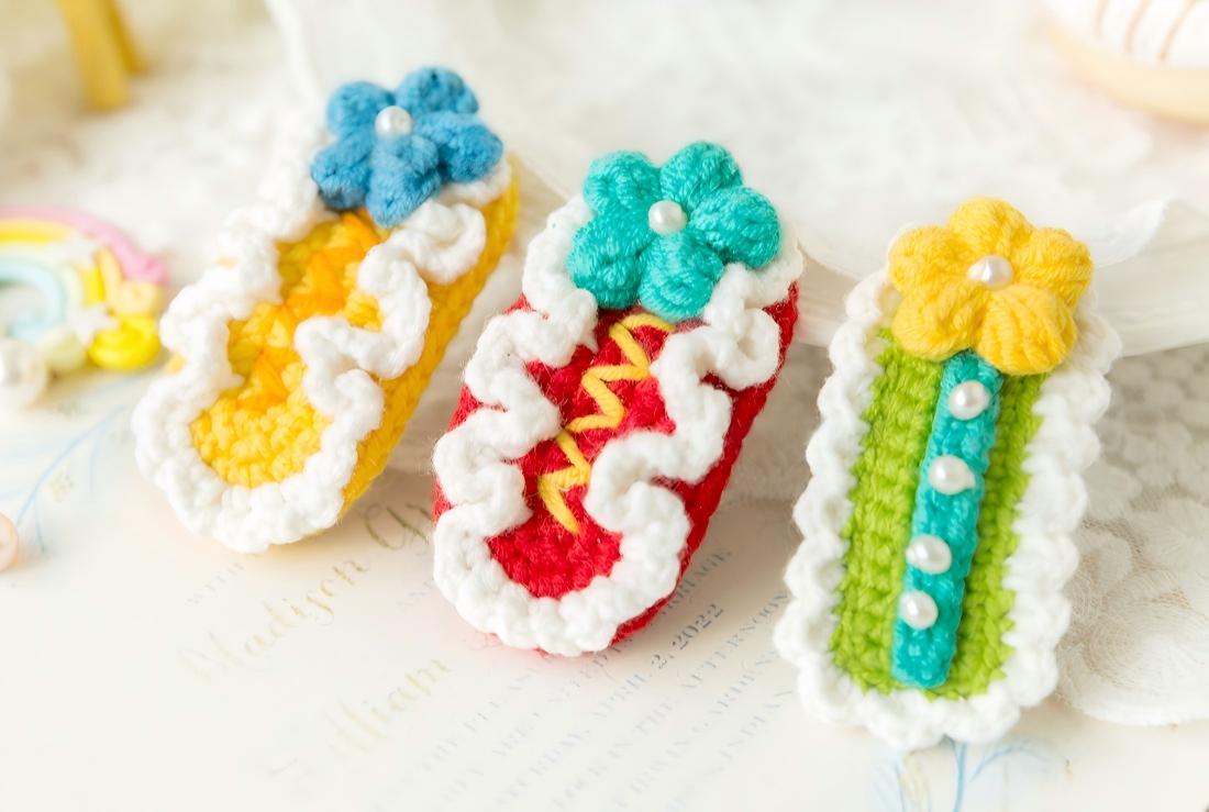 Rainbow Hair Clip Organizer Crochet Pattern