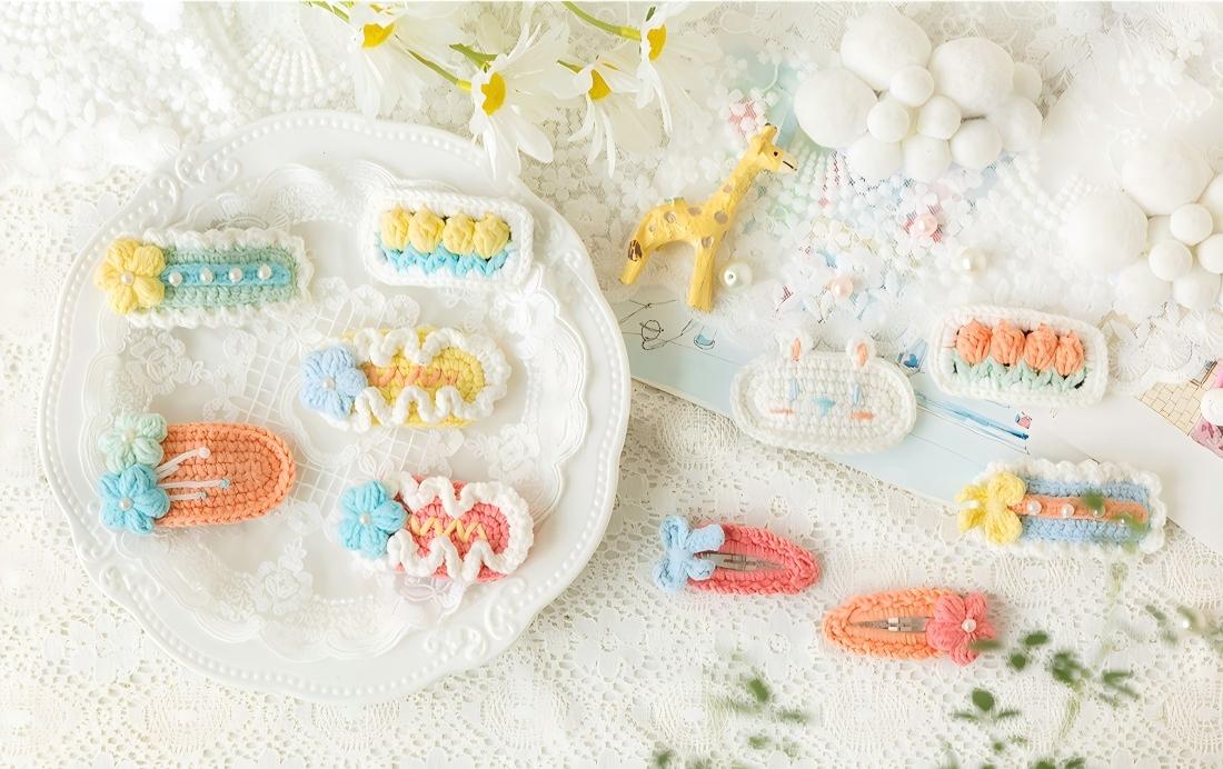 Rainbow Hair Clip Organizer Crochet Pattern